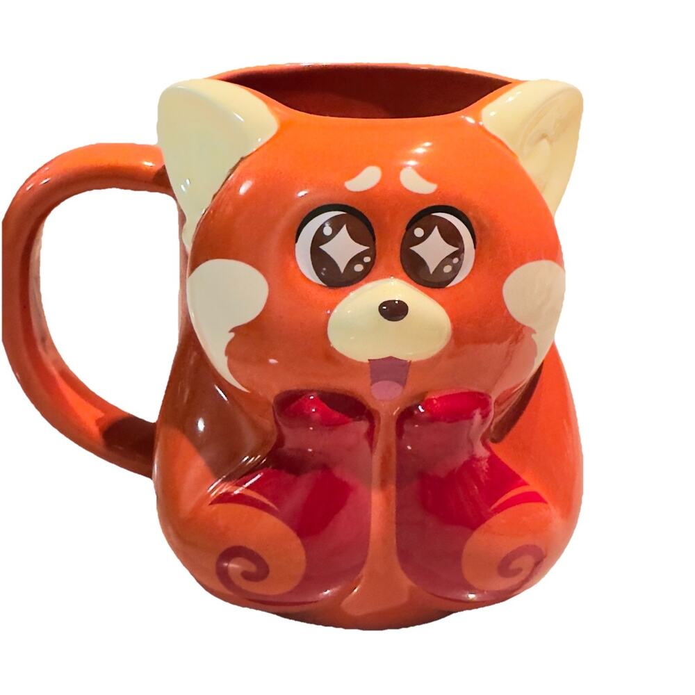 XL 31oz Disney Store Parks Pixar Turning Red Panda 3D Coffee Mug‎ Cup Mei Lee